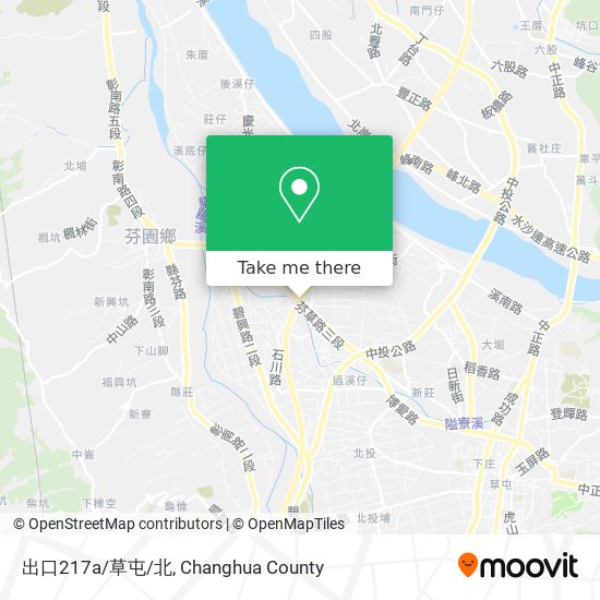 出口217a/草屯/北 map