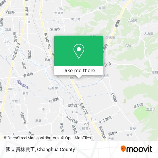 國立員林農工地圖