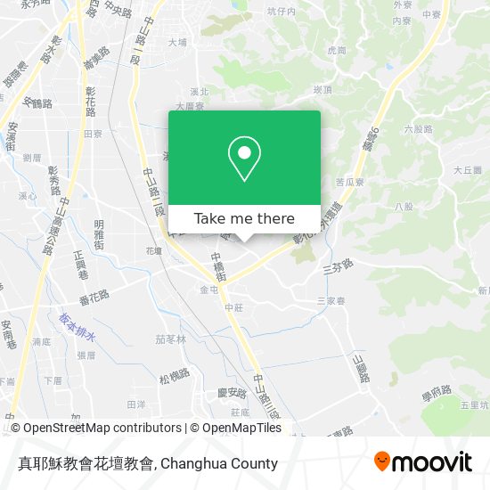 真耶穌教會花壇教會地圖