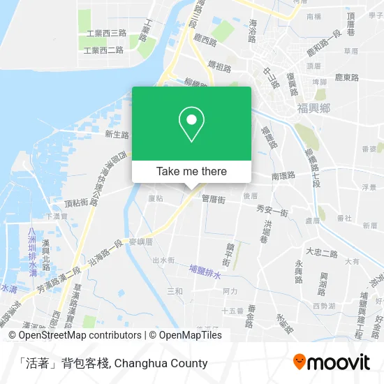 「活著」背包客棧 map