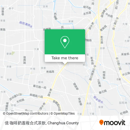 億 咖啡奶蓋複合式茶飲地圖