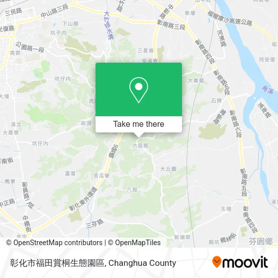 彰化市福田賞桐生態園區地圖