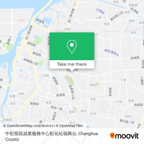 中彰投區就業服務中心彰化站福興台地圖