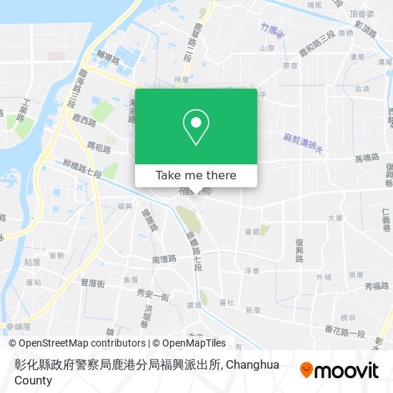 彰化縣政府警察局鹿港分局福興派出所地圖