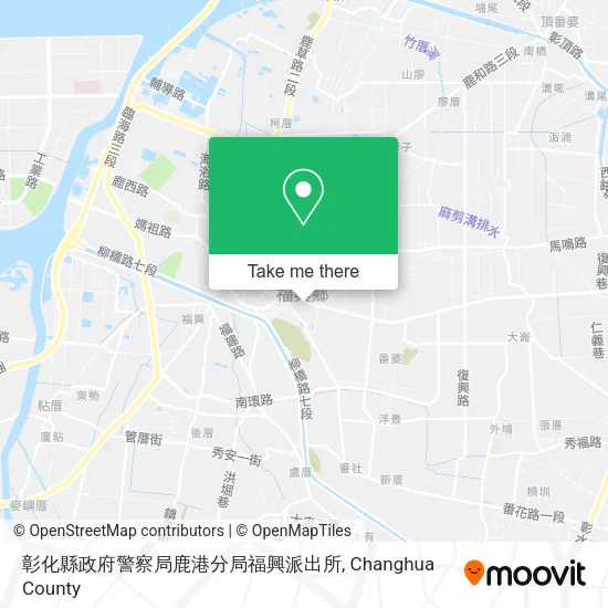 彰化縣政府警察局鹿港分局福興派出所地圖
