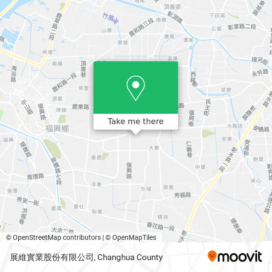 展維實業股份有限公司地圖
