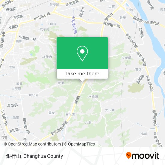 銀行山 map
