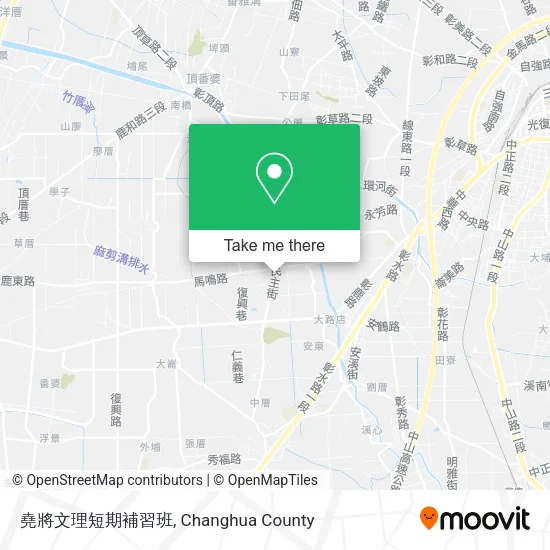 堯將文理短期補習班 map