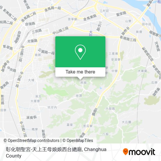 彰化朝聖宮-天上王母娘娘西台總廟地圖