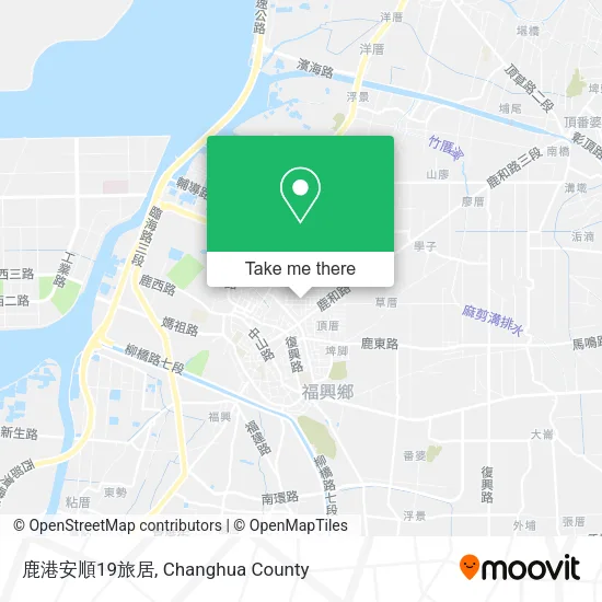 鹿港安順19旅居 map