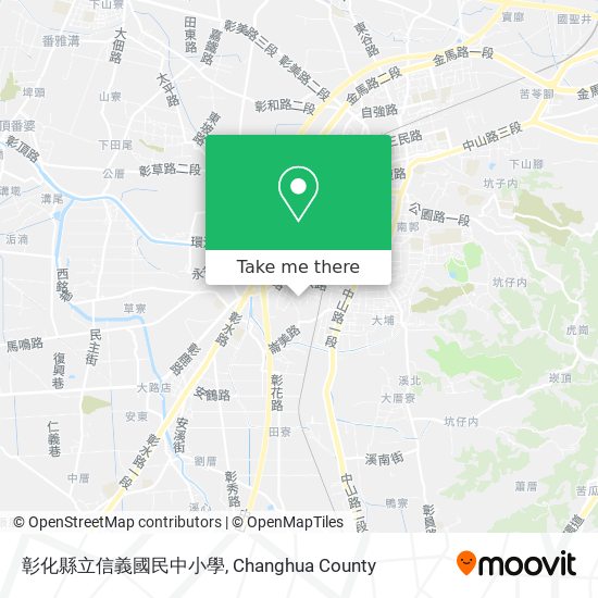 彰化縣立信義國民中小學地圖