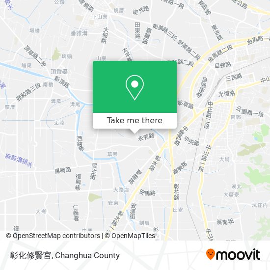 彰化修賢宮 map