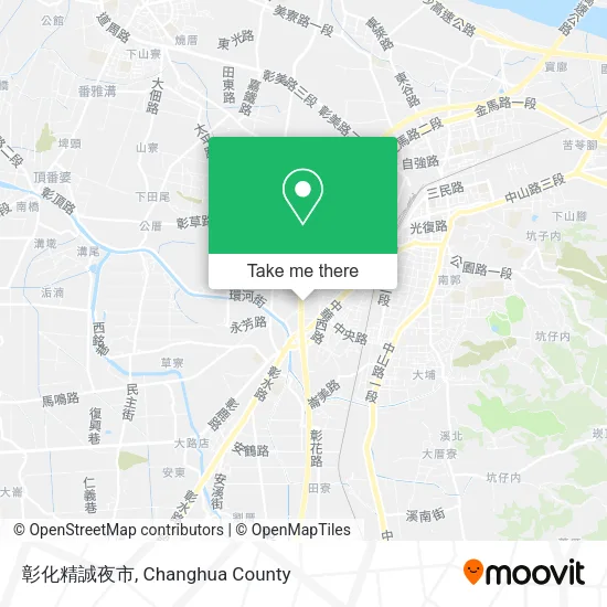 彰化精誠夜市 map