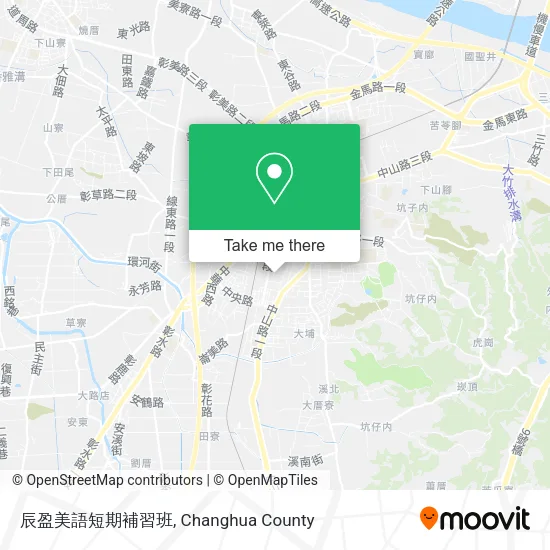 辰盈美語短期補習班 map