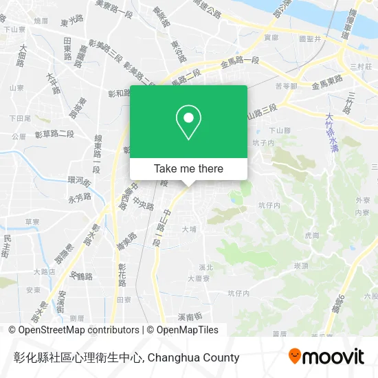 彰化縣社區心理衛生中心地圖