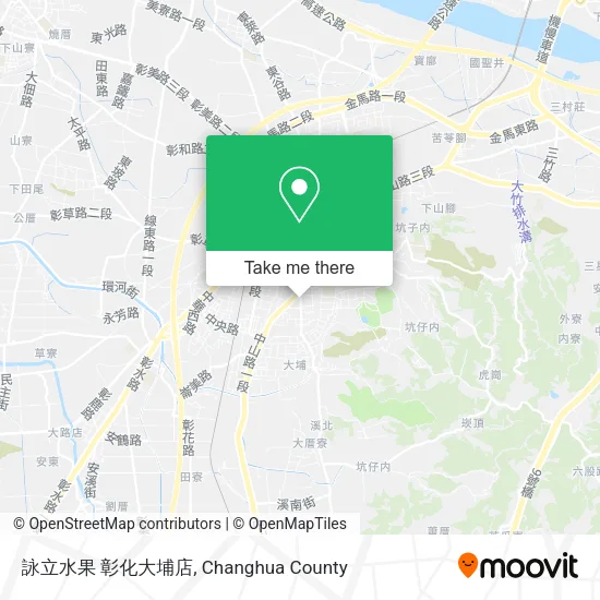詠立水果 彰化大埔店地圖