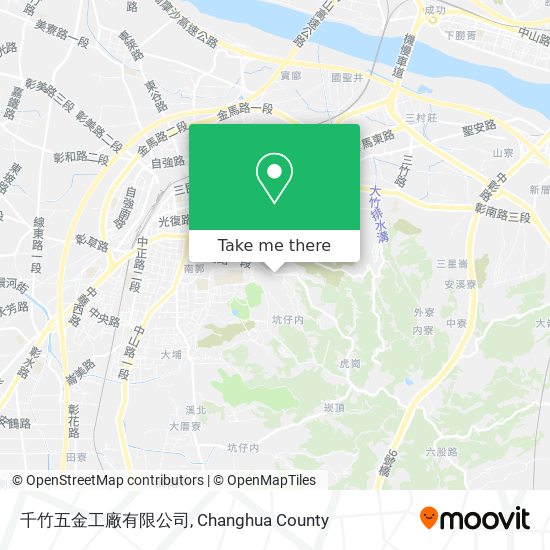 千竹五金工廠有限公司地圖
