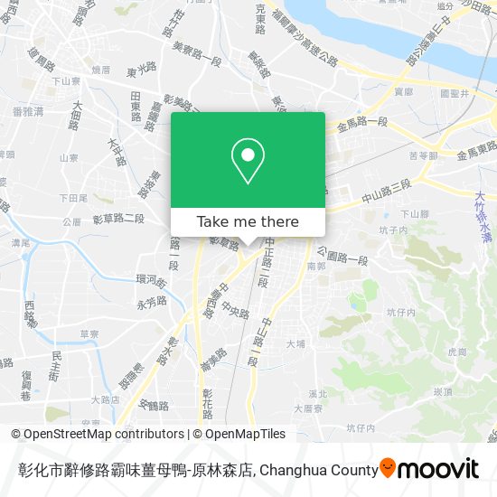 彰化市辭修路霸味薑母鴨-原林森店地圖