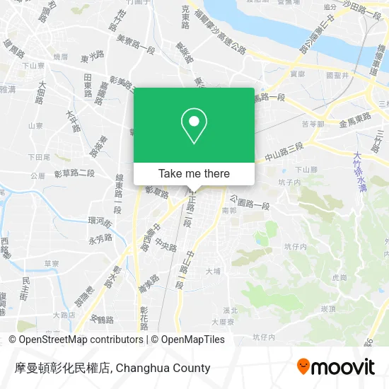 摩曼頓彰化民權店地圖