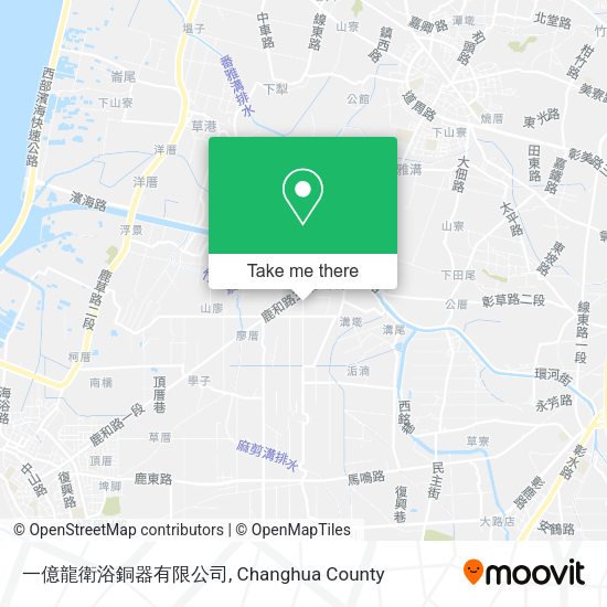 一億龍衛浴銅器有限公司地圖