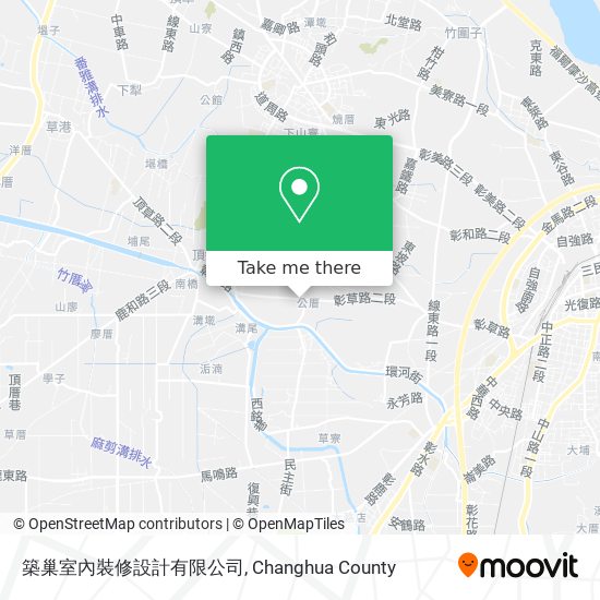 築巢室內裝修設計有限公司地圖