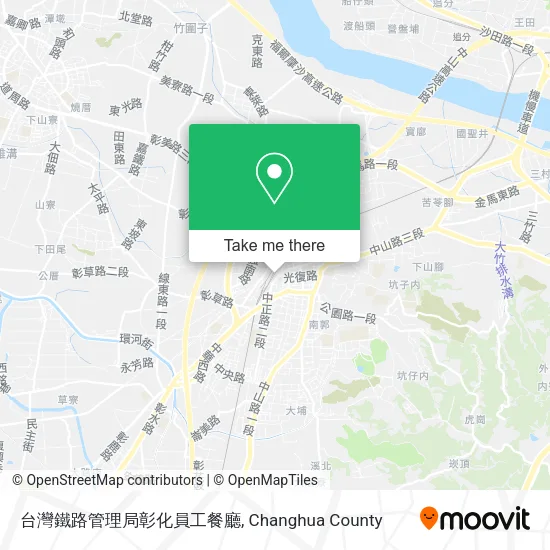 台灣鐵路管理局彰化員工餐廳地圖