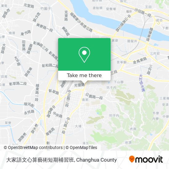 大家語文心算藝術短期補習班地圖