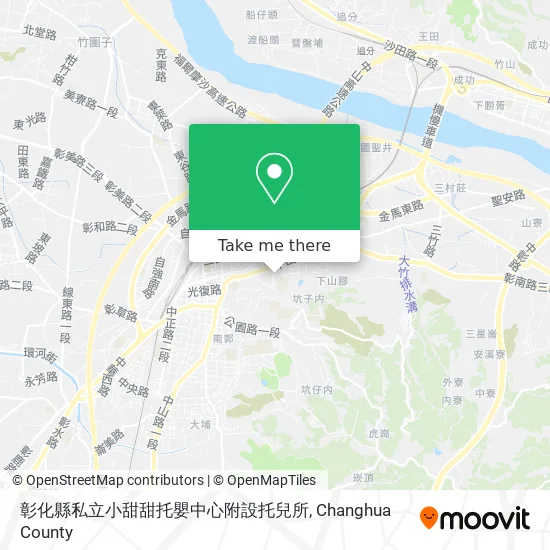 彰化縣私立小甜甜托嬰中心附設托兒所地圖