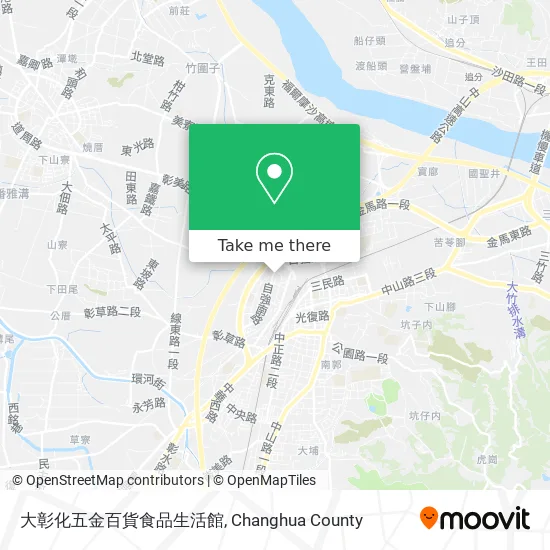 大彰化五金百貨食品生活館地圖