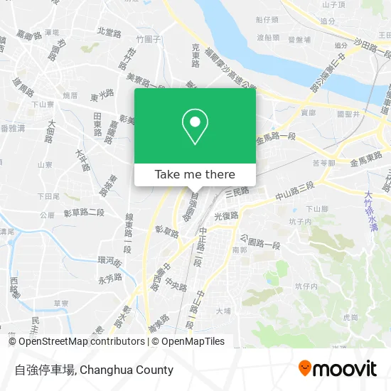 自強停車場 map