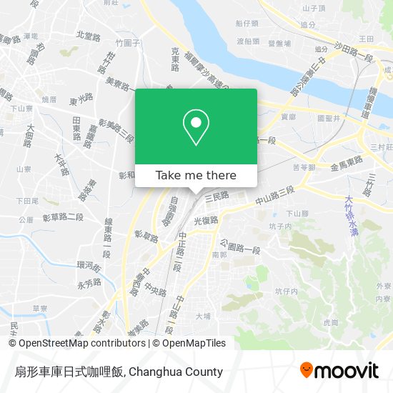 扇形車庫日式咖哩飯地圖
