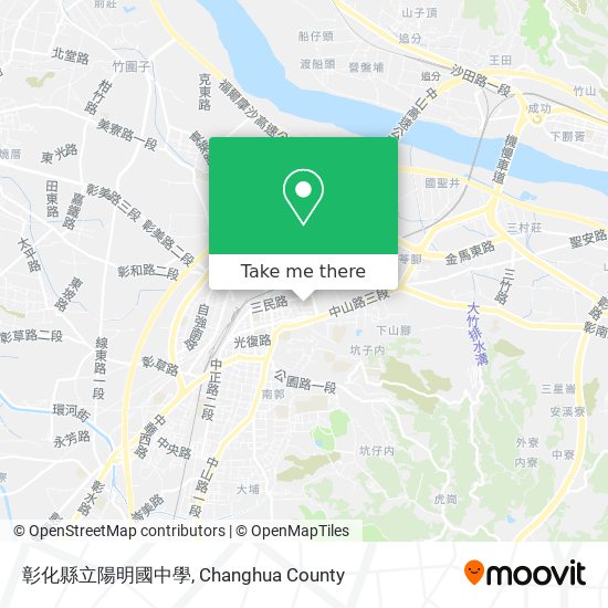 彰化縣立陽明國中學 map