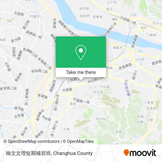 翰文文理短期補習班地圖