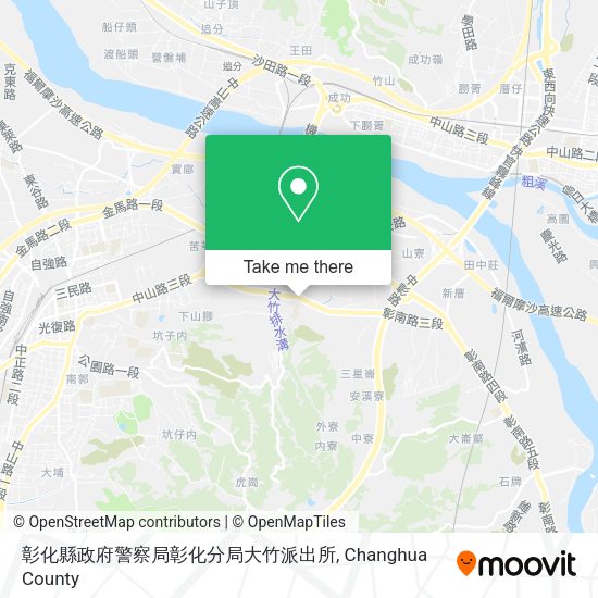 彰化縣政府警察局彰化分局大竹派出所地圖