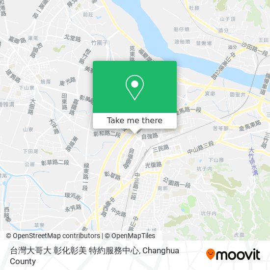 台灣大哥大 彰化彰美 特約服務中心地圖