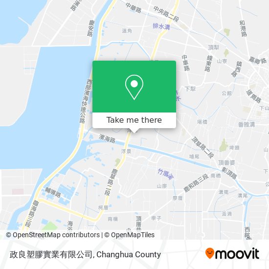 政良塑膠實業有限公司地圖