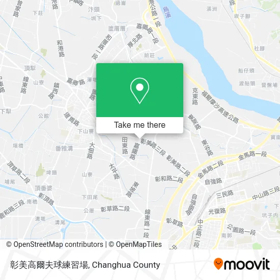 彰美高爾夫球練習場地圖