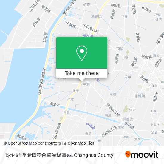 彰化縣鹿港鎮農會草港辦事處 map