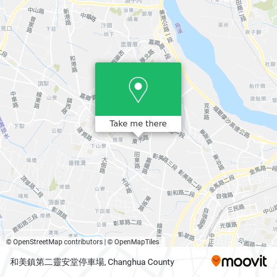 和美鎮第二靈安堂停車場 map