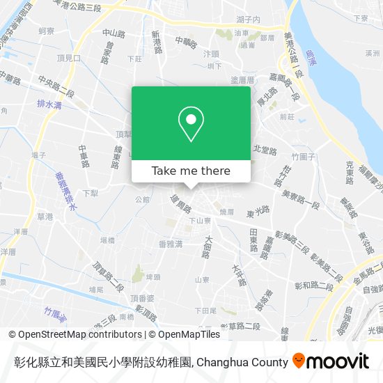 彰化縣立和美國民小學附設幼稚園地圖