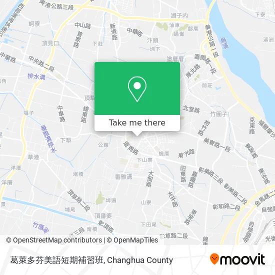 葛萊多芬美語短期補習班地圖
