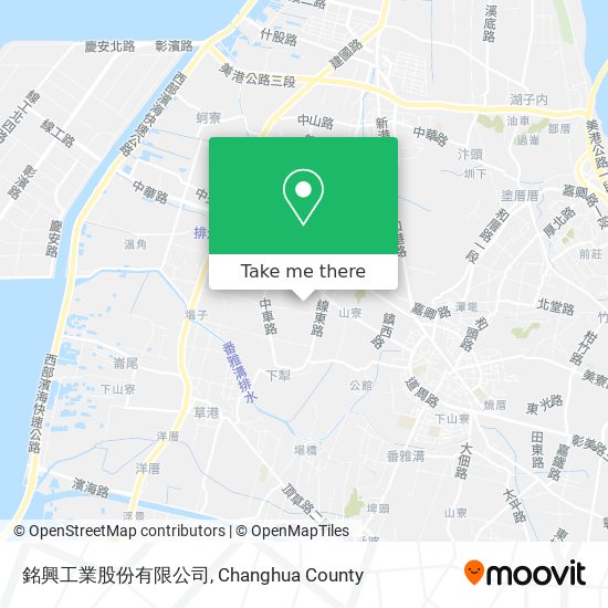 銘興工業股份有限公司地圖