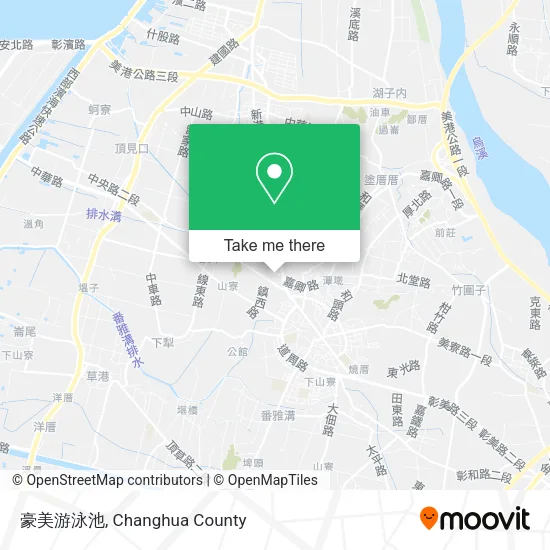 豪美游泳池 map