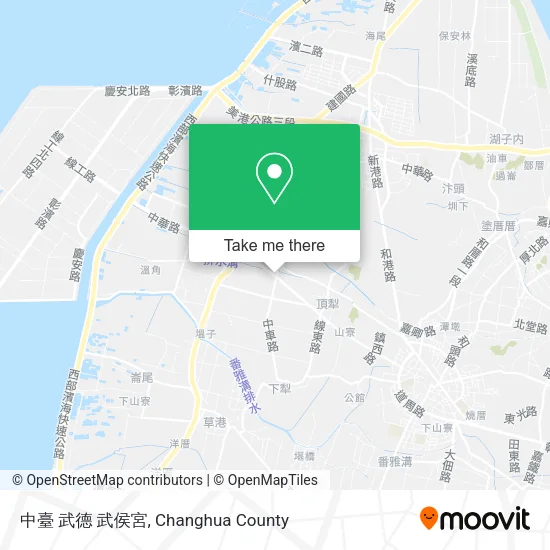 中臺 武德 武侯宮 map