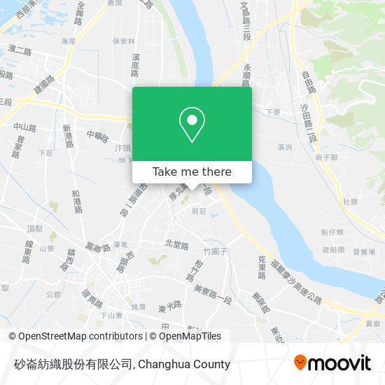 砂崙紡織股份有限公司地圖