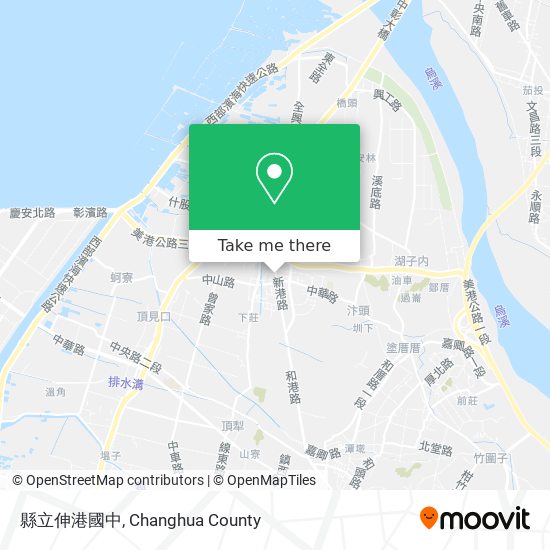 縣立伸港國中地圖