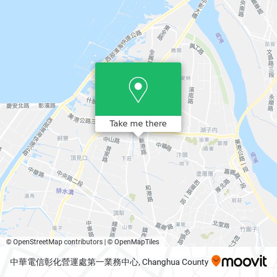 中華電信彰化營運處第一業務中心地圖