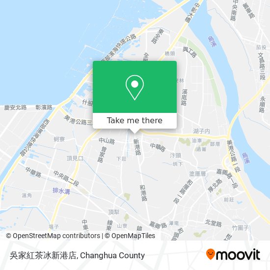 吳家紅茶冰新港店地圖