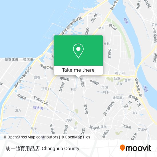 統一體育用品店 map