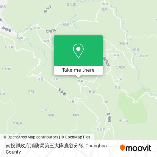 南投縣政府消防局第三大隊鹿谷分隊地圖